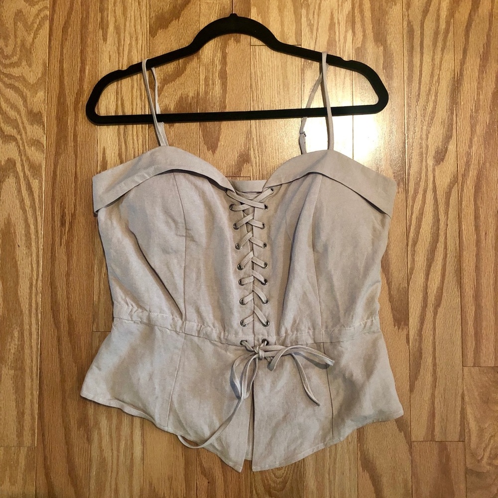 Tan tank top brand new!!